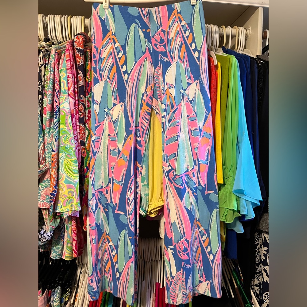 Lilly Pulitzer Georgia May palazzo pants.